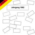 108 x Beschriftung für Briefmarkenalbum Briefmarken DDR Jahrgang 1982 komplett