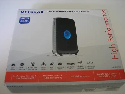 Netgear N600 4 Port Wireless Dual Band Router WNDR3400 - Image 1 of 3