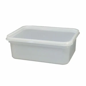 1 Litre Rectangular Food Storage / Ice Cream Tub Containers with Airtight Lids - Picture 1 of 13