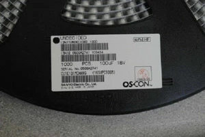 Condensador de montaje en superficie 100uF 16v SANYO OSCON 16SVPC100M RoHS bajo ESR 10 piezas - Imagen 1 de 2