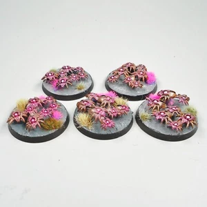 Warhammer 40k Army Necrons Scarab Bases x5 Painted - Picture 1 of 3