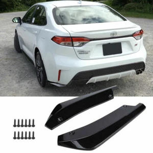 Divisor difusor de parachoques trasero negro brillante para Toyota Corolla LE XLE SE XSE 20-22 - Imagen 1 de 9