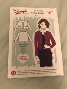 Einfaches Schnittmuster 021 für die Kerbkragenjacke, Gr. 8-20 ungeschnitten - Bild 1 von 1