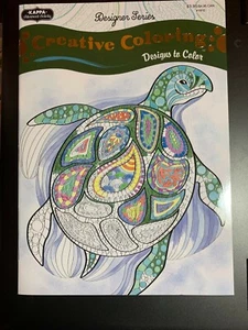 KAPPA ADVANCED ACTIVITY CREATIVE COLORING BOOK SEA TURTLE COVER DESIGNER SERIES - Picture 1 of 2