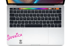 Personalisierter Namensaufkleber Walzer 2 Stil Laptop Vinyl Aufkleber Mac individuelles Touchpad - Bild 1 von 12