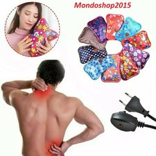 2 pz BORSA ACQUA CALDA ELETTRICA SCALDA MANI IN TESSUTO FANTASIA COLORI MISTI