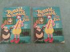 (Pair) Ronald McDonald Goes To The Zoo, Coloring, Story, Puzzle Books!