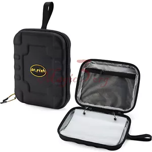 Fishing Soft Bait Binder Lure Storage Bag Hard Cover Waterproof 8 PVC Pockets - Picture 1 of 7