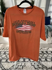 Donald Trump 45th President Of The United States Of America T-Shirt Orange 2XL - Picture 1 of 10
