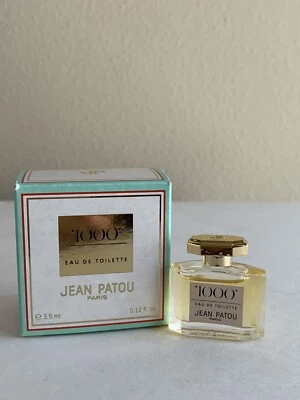 Jean Patou 1000 Eau De Toilette Splash 3.5ml Vintage With Box - Image 1 of 2
