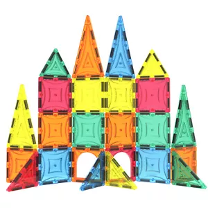 Magnet Tiles magnetic Building Blocks '32PC'' Toys for Kids GIFT SET Mag-Genius - Picture 1 of 8