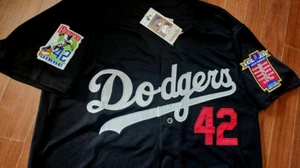 NEW! ws Brooklyn Dodgers #42 Jackie Robinson Limited DUAL Patches sewn Jersey LA - Picture 1 of 8