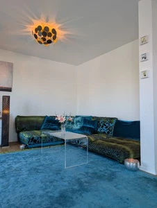 edle Wohnlandschaft Napali von Bretz + Teppich + Couchtisch (gebraucht) - Bild 1 von 13