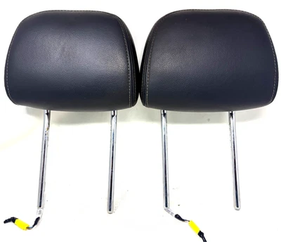 Par de encostos de cabeça dianteiros ativos Jeep Patriot Compass 2010-2017 couro preto fabricante de equipamento original - Imagem 1 de 4