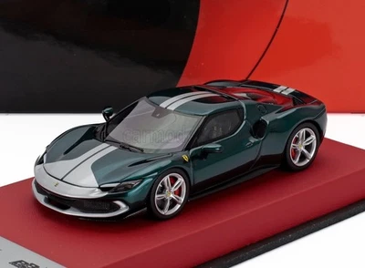 BBR-Models 1/43 Ferrari 296 GTB Assetto Fiorano Green Met Silver BBRC265SU11 - Image 1 of 4