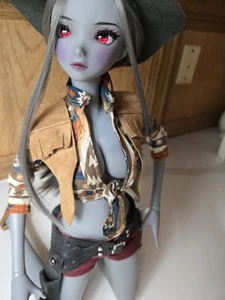 Smartdoll Clothes- Western Leather Fringe Vest Fits Dollfie Dream - Picture 1 of 5