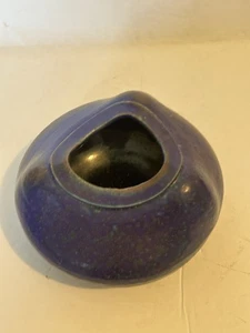 Vaso vintage iridescente Raku Ikebana firmato - Foto 1 di 9