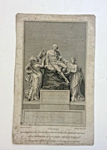 Orig. 1798 Shakespeare Monument James Stow after Thomas Banks Engraving Boydell - Picture 1 of 20