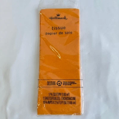 Hallmark Orange Tissue Paper 5 Sheets Each 19/34 Inches x 2 1/6 Ft - Image 1 of 4