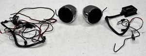 BOSS AUDIO SYSTEMS HARLEY DAVIDSON HANDLEBAR BLUE TOOTH SPEAKERS PARTS LOT - Picture 1 of 8