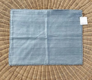 NEW Serena & Lily Wiltshire Raw Silk Pillow Cover (18”x24”)-Coastal Blue - Picture 1 of 2