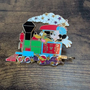 Oficial Pin Trading Disneyland Hong Kong Pluto Mickey Mouse Train Pin Badge Rare - Picture 1 of 2