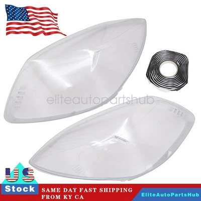 Par de cubiertas de lente de faros transparentes izquierda y derecha para Buick Enclave 2008-2012 Foto 1 de 4