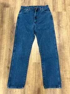 Wrangler Women's Cowboy Cut Slim Fit Jeans 14MWZDD Dark Wash 13x34 Rodeo Style - Picture 1 of 4