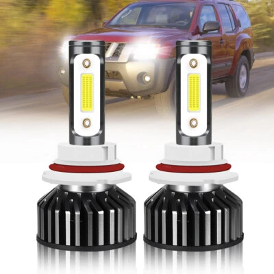 Kit combinado de bombillas de haz alto/bajo LED blancas 2X para Nissan Xterra 2002-2015 Foto 1 de 4