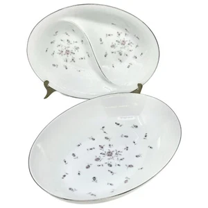 (2) James Chatelaine Boutique Fine Porcelain China Oval Serving Bowls Japan MCM - Picture 1 of 14