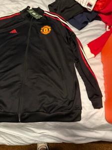 Adidas Manchester United MUFC Soccer Mens Full Zip Track Jacket SZ 3XL BNWT! - Picture 1 of 5