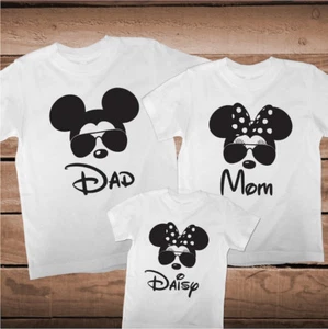 Matching Mickey Minnie Mouse Tees Family Funny T-Shirts Custom Family, cc99 - Picture 1 of 7