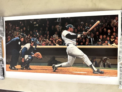 Litografía Reggie's Amazing Night Offset 164/600 certificado de autenticidad 18" x 33" Bill Goff Inc. Foto 1 de 3