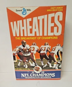 Washington Redskins 1988 Champions Wheaties Box leer - Bild 1 von 2