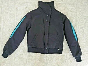 Obermeyer Girls Ski/Snowboarding Winter Jacket Black/Aqua Size Girls 14 - Picture 1 of 9