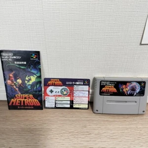 Super Metroid Complete Set From japan Nintendo Super Famicom SFC Good operation - Picture 1 of 7