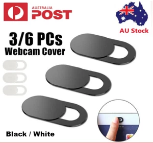 3/6 Pack Ultra-Thin Webcam Cover Laptop iPad Web Camera Cover Slide Protection - Picture 1 of 6