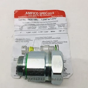 AMFICO SPEC-TECK 100L ALLOY STEEL AC MC CONNECTOR 1¼ " TO  1¾" - Picture 1 of 4