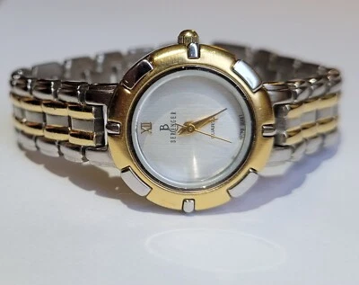 18K 金色黄铜表壳复古 Berenger 女士手表全新电池 6.25 英寸女士 — 第 1/4 张图片