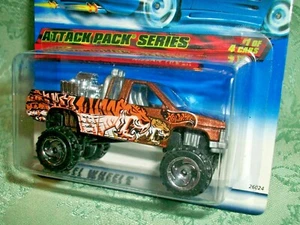 2000 Hot Wheels~Attack Pack Series Nissan Truck #021~Brown Tiger graphics - Picture 1 of 9
