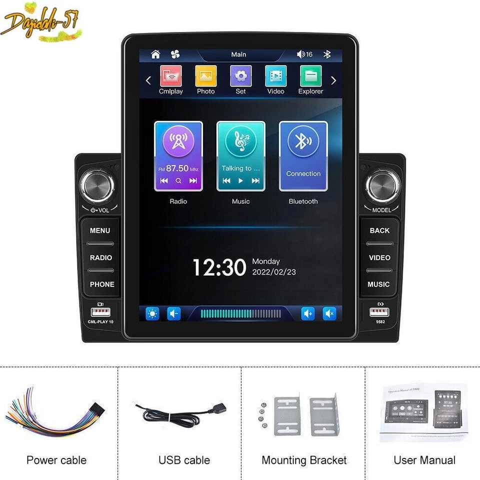 Radio de coche estéreo reproductor de pantalla táctil Bluetooth Carplay FM nuevo 2Din Bluetooth Foto 1 de 4