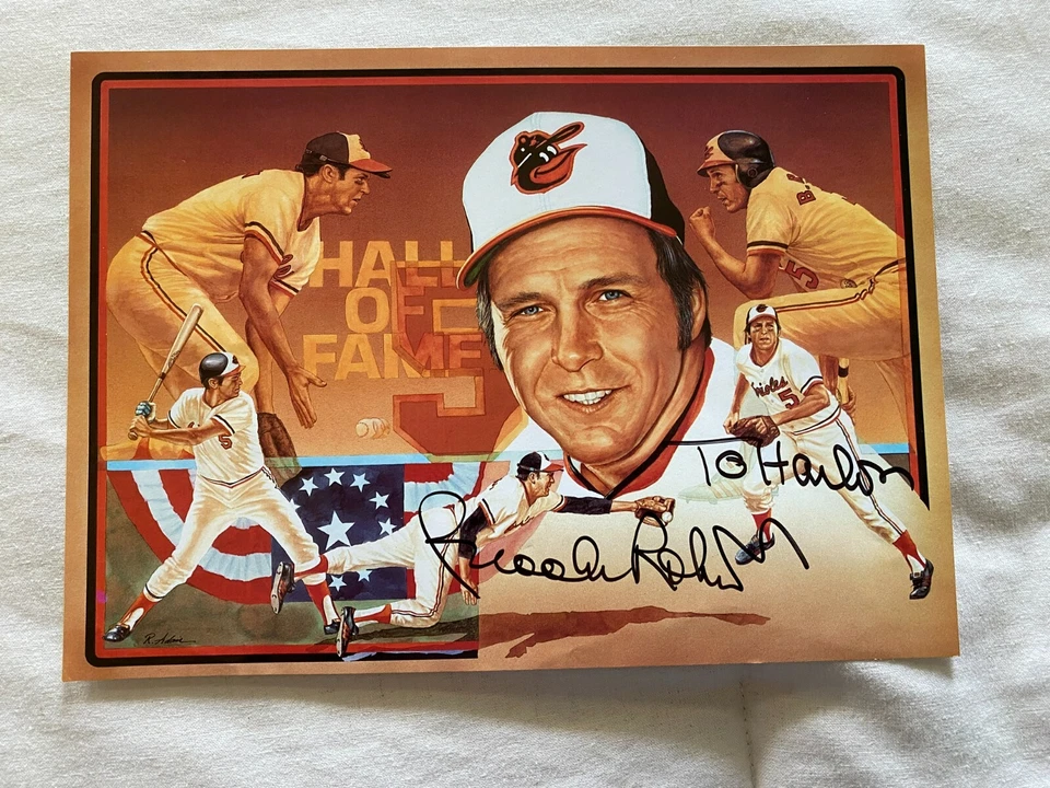 BROOKS ROBINSON BALTIMORE ORIOLES SIGNED COLLAGE PHOTOGRAPH - Image 1 of 1