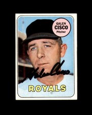 Galen Cisco Hand Signed 1969 Topps Kansas City Royals Autograph
