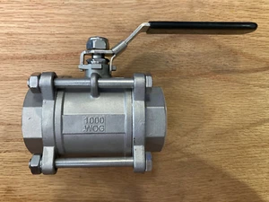 Inline 2" npt 316 Stainless steel Ball Valve full port low $$$$ - Picture 1 of 3