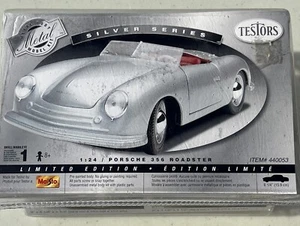 Vintage Neu Tester 1:24 Porsche 356 Roadster Modellbausatz Metall Silber Limitiert D8 - Bild 1 von 6