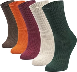 Calcetines de bambú para mujer, coloridos suaves acogedores calcetines sin costuras Reino Unido 4-7 - Imagen 1 de 6