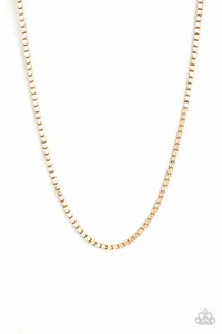 Paparazzi - Collar en caja - Pulsera Boxing Champ - Juego unisex dorado - Imagen 1 de 4