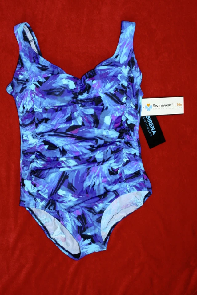 Купальники Sirena цельные размер 12 синие принты  - Изображение 1 из 1