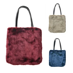Bolso de hombro mediano de piel sintética esponjosa mujer niña Reino Unido - Imagen 1 de 8