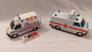 Vintage 1989 Matchbox Superkings Ford Air Ambulance & 1986 Bedford Van K.143  - Picture 1 of 10